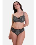 Soutien-gorge Hélène imprimé graphique anthracite