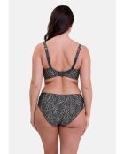 Soutien-gorge Hélène imprimé graphique anthracite