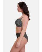 Soutien-gorge Hélène imprimé graphique anthracite