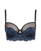 Soutien-gorge Surprenante noir & bleu veritable