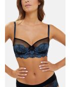 Soutien-gorge Surprenante noir & bleu veritable