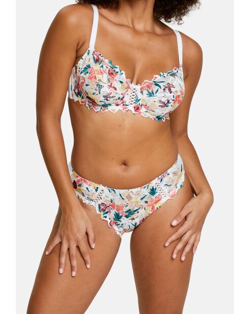 Soutien-gorge Arum Mosaic imprimé floral magnolia