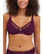 Soutien-gorge Romance violet profond