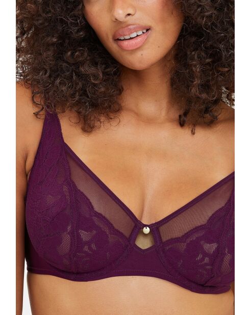 Soutien-gorge Romance violet profond