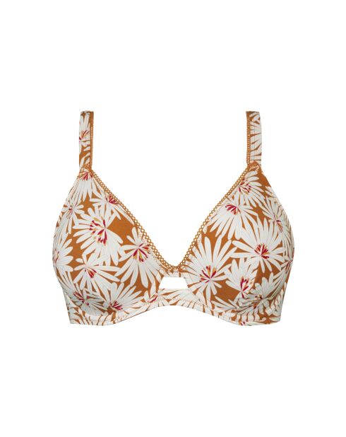 Soutien-gorge plongeant à armatures Zoé imprimé floral pure