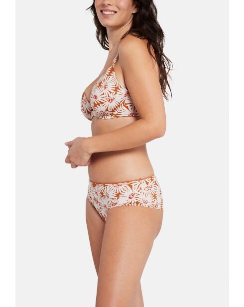 Soutien-gorge plongeant à armatures Zoé imprimé floral pure
