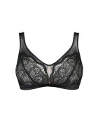 Soutien-gorge brassière sans armatures Serena noir / peau
