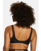 Soutien-gorge brassière sans armatures Serena noir / peau