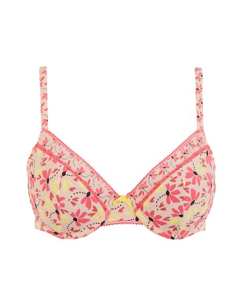 Soutien-gorge Trépidante imprimé illusion florale