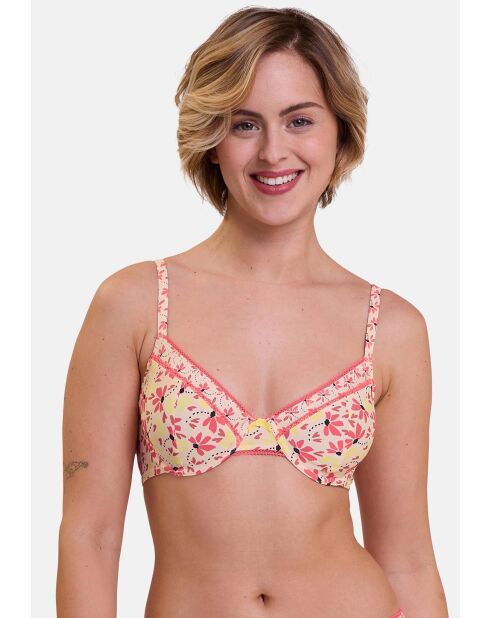 Soutien-gorge Trépidante imprimé illusion florale