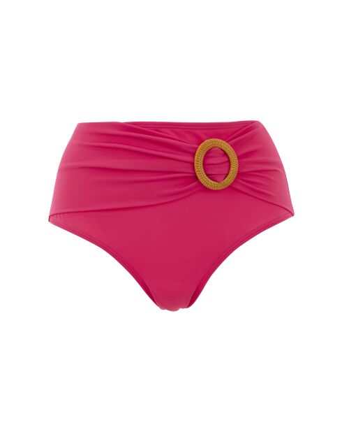 Culotte de bain taille haute Elevated Basics rose virtuel