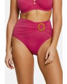 Culotte de bain taille haute Elevated Basics rose virtuel