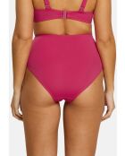 Culotte de bain taille haute Elevated Basics rose virtuel