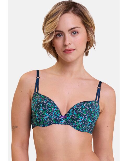 Soutien-gorge Espiègle imprimé liberty bleu