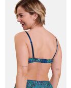 Soutien-gorge Espiègle imprimé liberty bleu