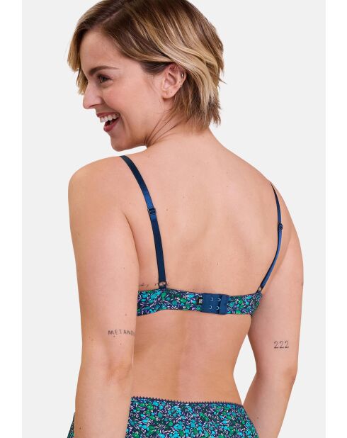 Soutien-gorge Espiègle imprimé liberty bleu