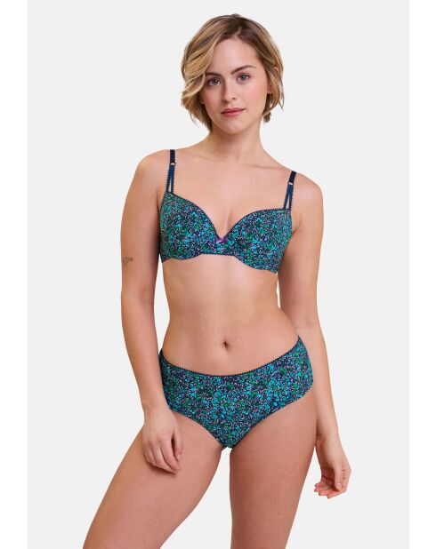 Soutien-gorge Espiègle imprimé liberty bleu