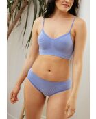 Lot de 2 brassières sans armatures Zen Attitude bleu amparo/blanc + bleu amparo