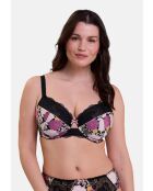 Soutien-gorge Aurélie imprimé dahlia foncé