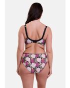 Soutien-gorge Aurélie imprimé dahlia foncé