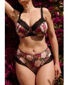 Soutien-gorge Aurélie imprimé dahlia foncé