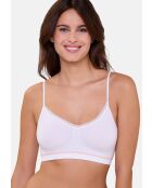 Lot de 2 brassières sans armatures Zen Attitude orange/blanc + blanc