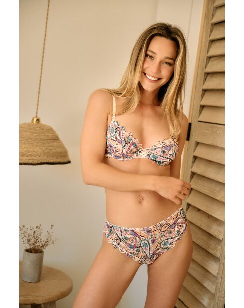 Soutien-gorge Gracieuse Pop imprimé Paisley moderne