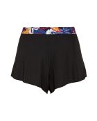 Short homewear Mathilde imprimé vegetal jungle noir