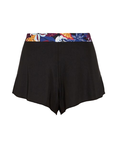Short homewear Mathilde imprimé vegetal jungle noir
