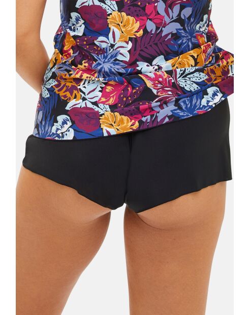 Short homewear Mathilde imprimé vegetal jungle noir