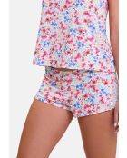 Short homewear Talentueuse imprimé aquarelle florale