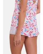 Short homewear Talentueuse imprimé aquarelle florale