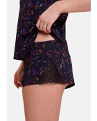 Short homewear Talentueuse imprimé graphique cercles colorés