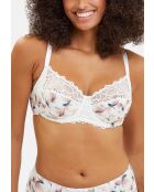 Soutien-gorge Flora imprimé poesie pastel