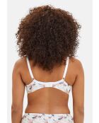 Soutien-gorge Flora imprimé poesie pastel