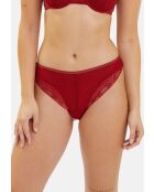 Tanga Somptueuse rouge dahlia