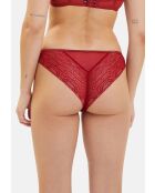 Tanga Somptueuse rouge dahlia