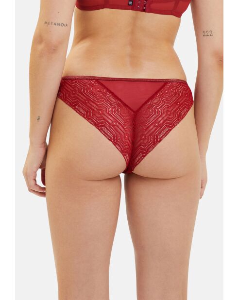 Tanga Somptueuse rouge dahlia