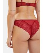 Tanga Somptueuse rouge dahlia