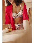 Kimono homewear Glam Chic rose rouge