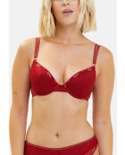 Soutien-gorge Somptueuse rouge dahlia