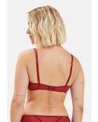 Soutien-gorge Somptueuse rouge dahlia