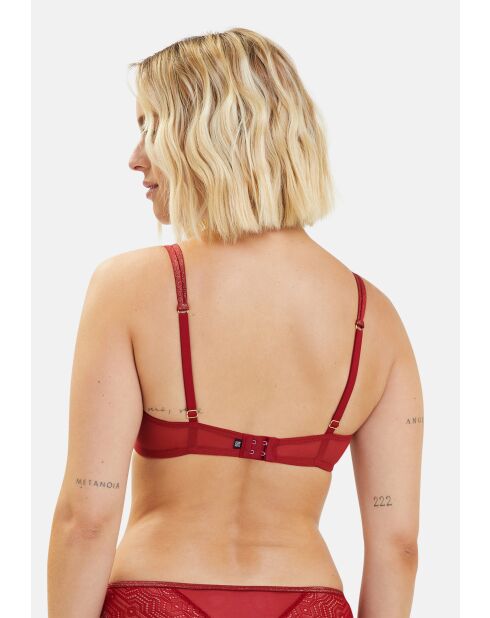 Soutien-gorge Somptueuse rouge dahlia