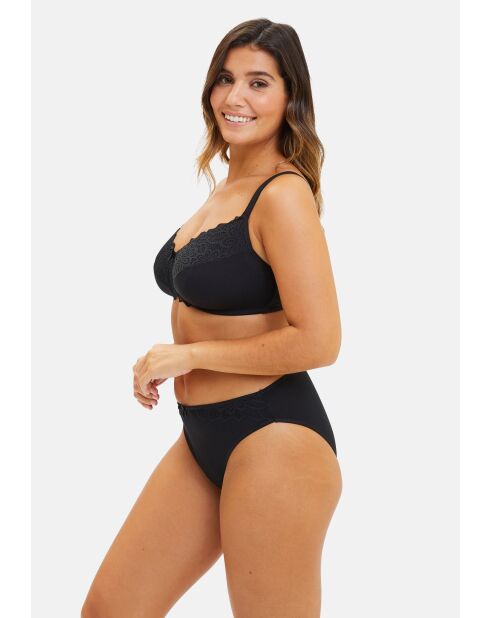 Soutien-gorge post-opératoire sans armatures Ava noir
