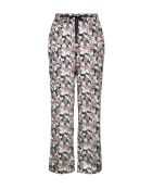 Pantalon homewear Idole imprimé floral bleu rose
