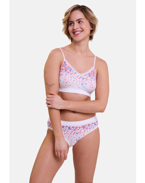 Brassière sans armatures Zen Fantaisie imprimé pétales zen