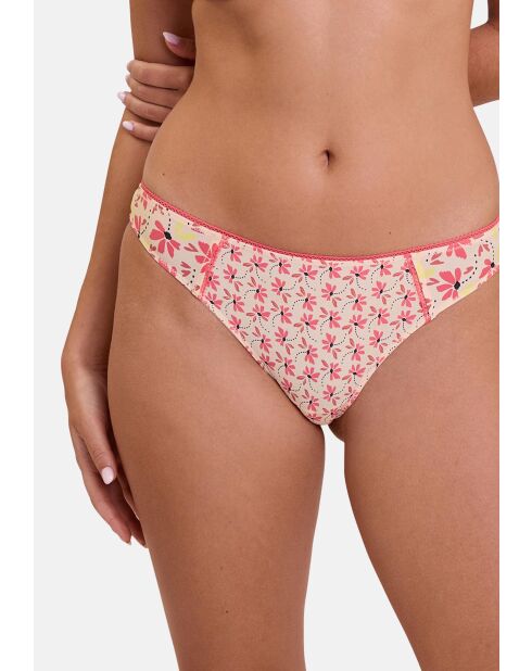 Tanga Trépidante imprimé illusion florale