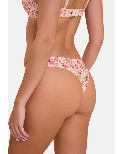 Tanga Trépidante imprimé illusion florale