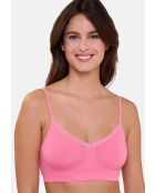 Lot de 2 brassières sans armatures Zen Attitude bleuet + rose corail