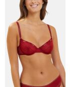Soutien-gorge Somptueuse rouge dahlia